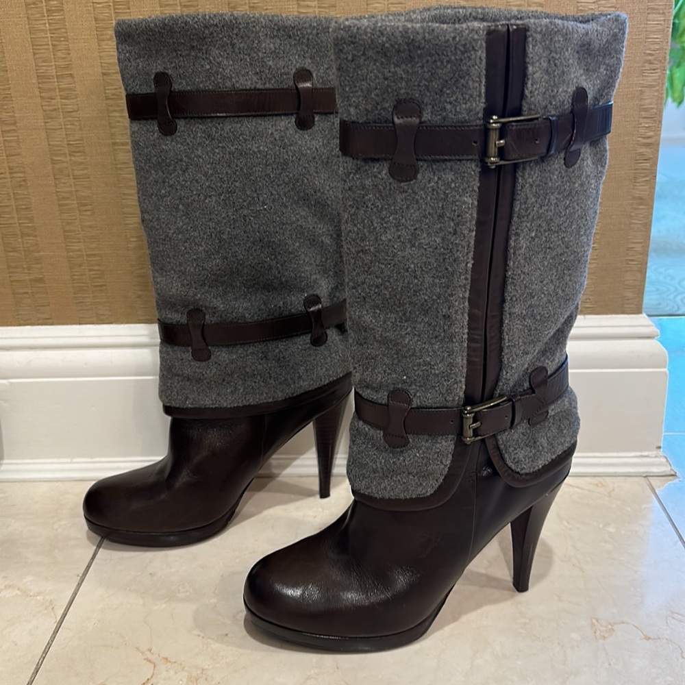New Cole Haan nike air Kennedy high heel boot.
